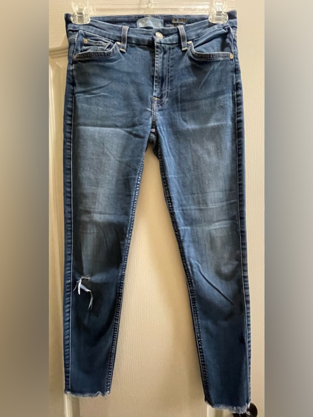 7 For All Mankind The Ankle Skinny in B(air) Sz 27